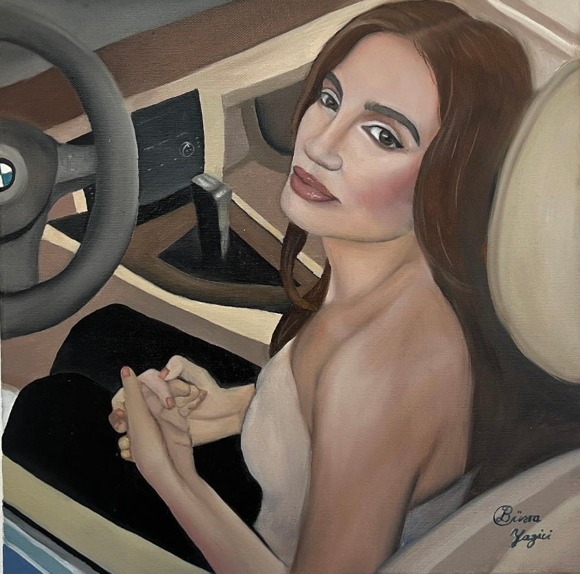 Custom oil portrait – art deco